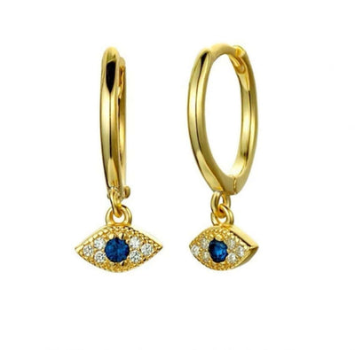 Ohrringe Creole Evil Eye in Gold bei Juweson erhältlich 