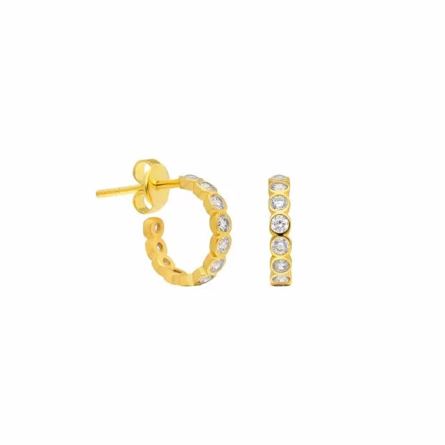 Golden Sparkle Hoops